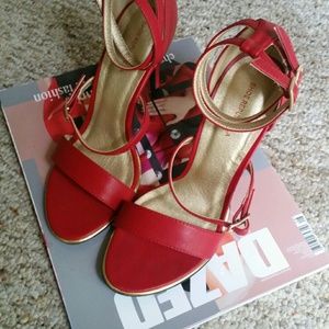 Strappy Red Heels